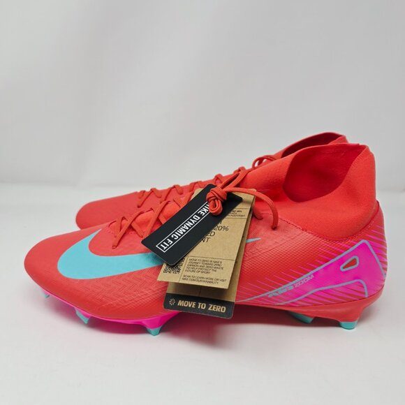 Nike Zoom Mercurial Superfly 10 FQ1456-800 Men Sz 13 Academy FG/MG Soccer Sports - Picture 5 of 8